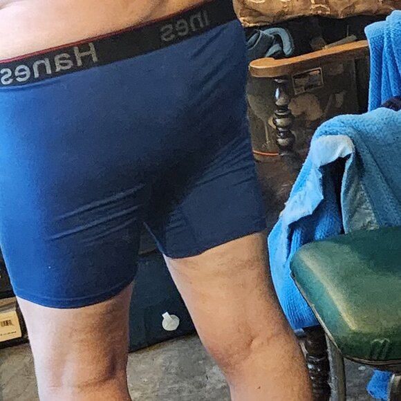 Hanes Blue Black Red Recycled Poly Tencel Span Comfort Flex Fit Boxer Brief Sz L - Picture 5 of 16